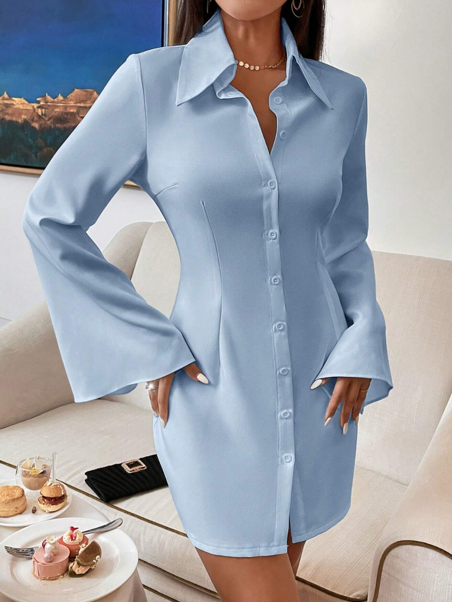 Split Sleeve T Shirt Dress