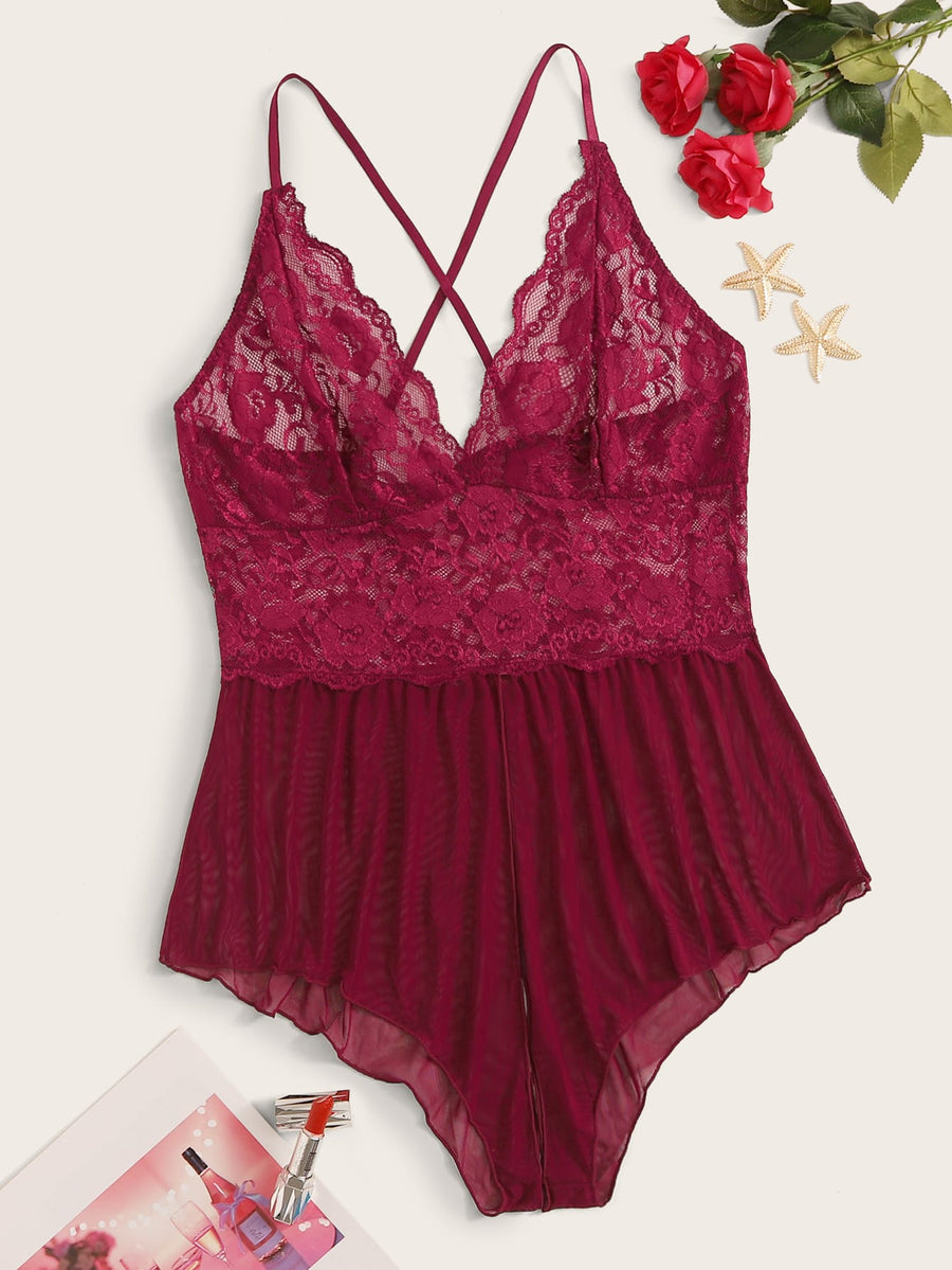 Cross Back Romper