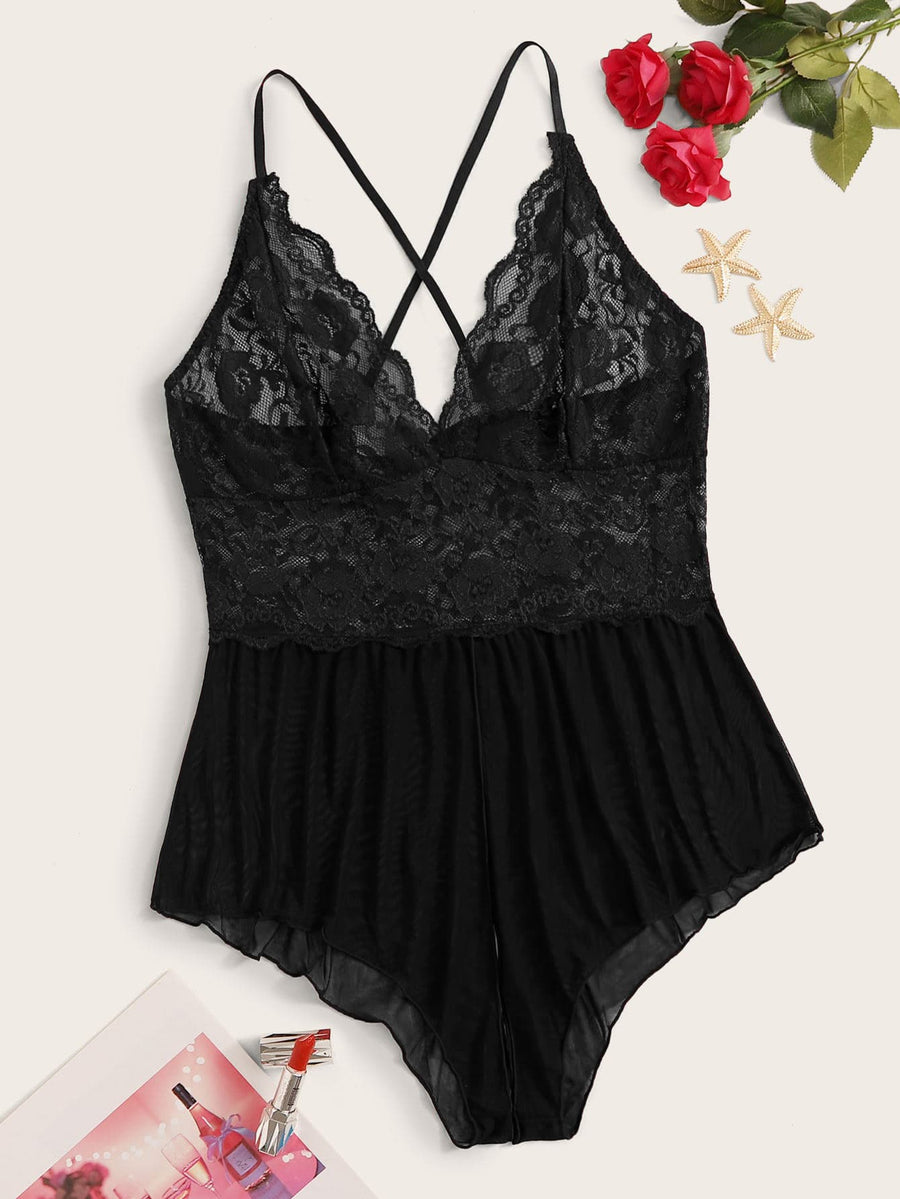 Cross Back Romper