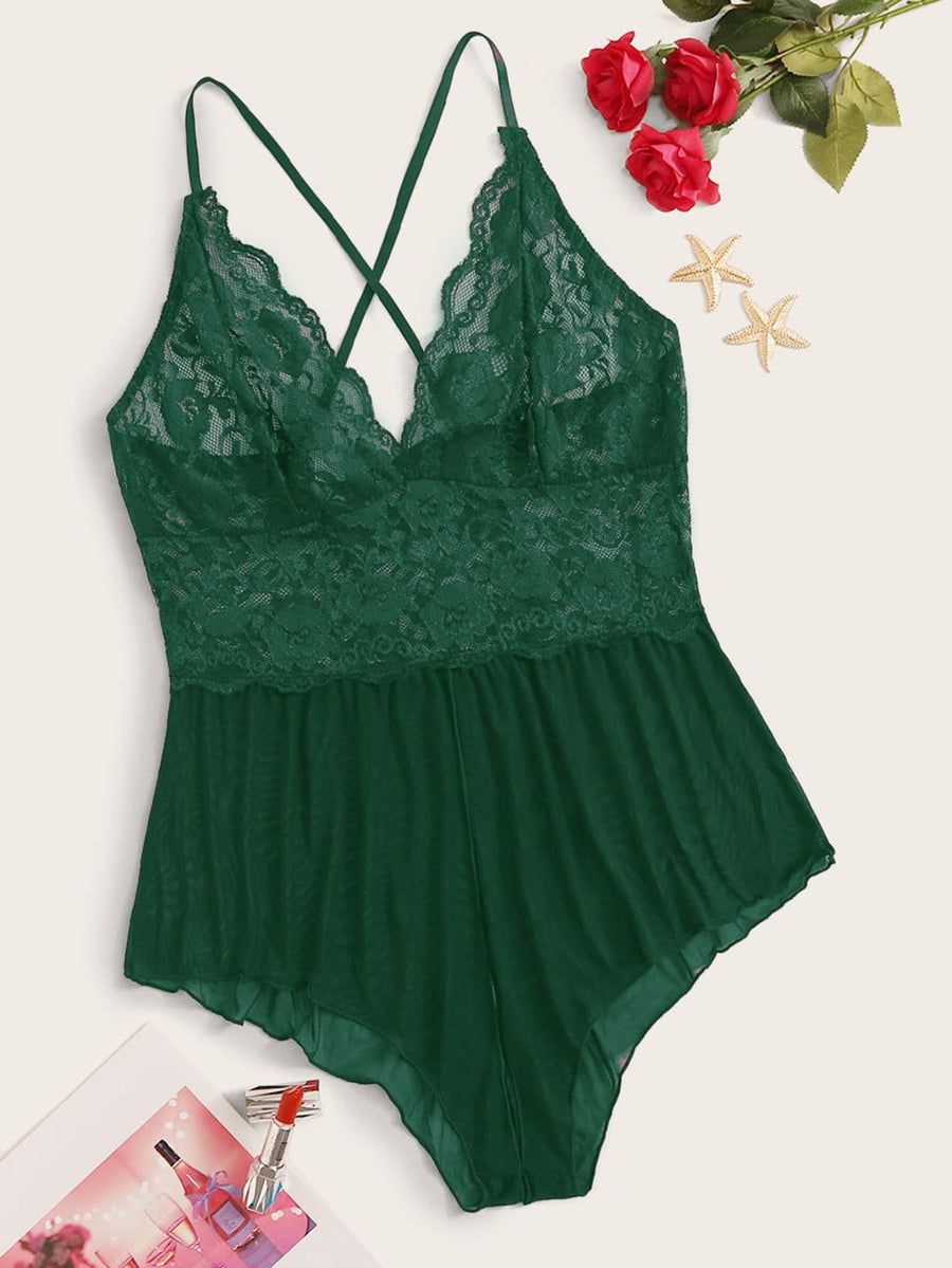 Cross Back Romper