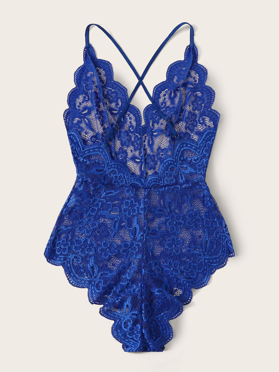 Cross Lace Teddy