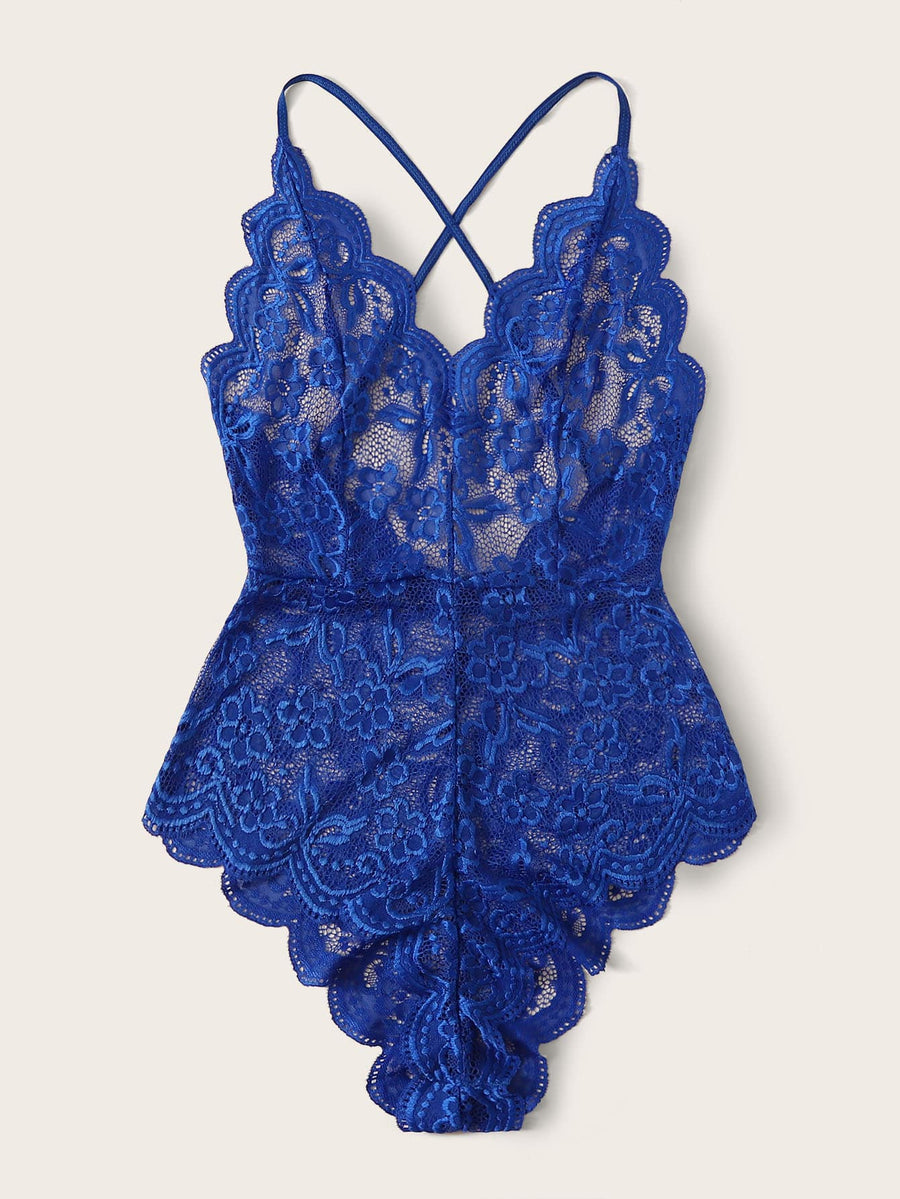 Cross Lace Teddy