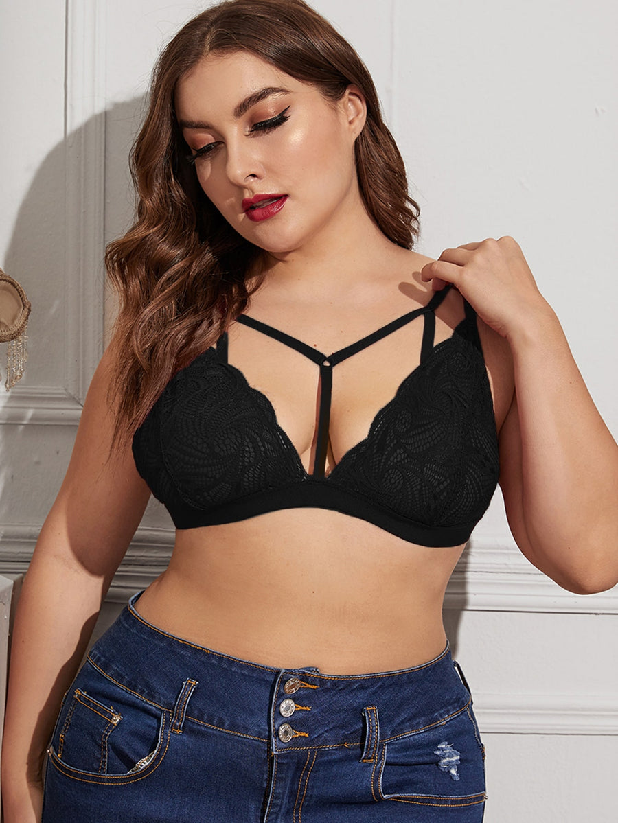 Y-Scallop Bralette