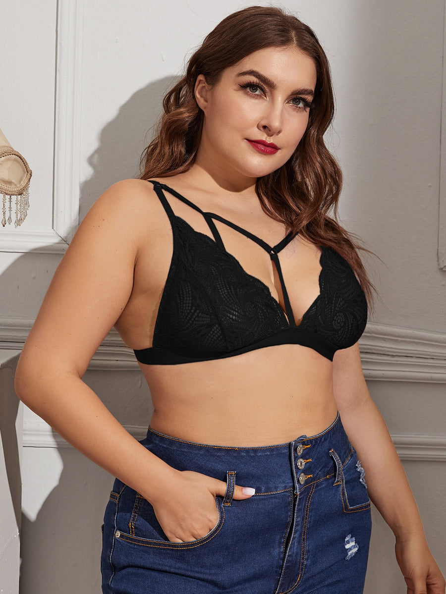 Y-Scallop Bralette