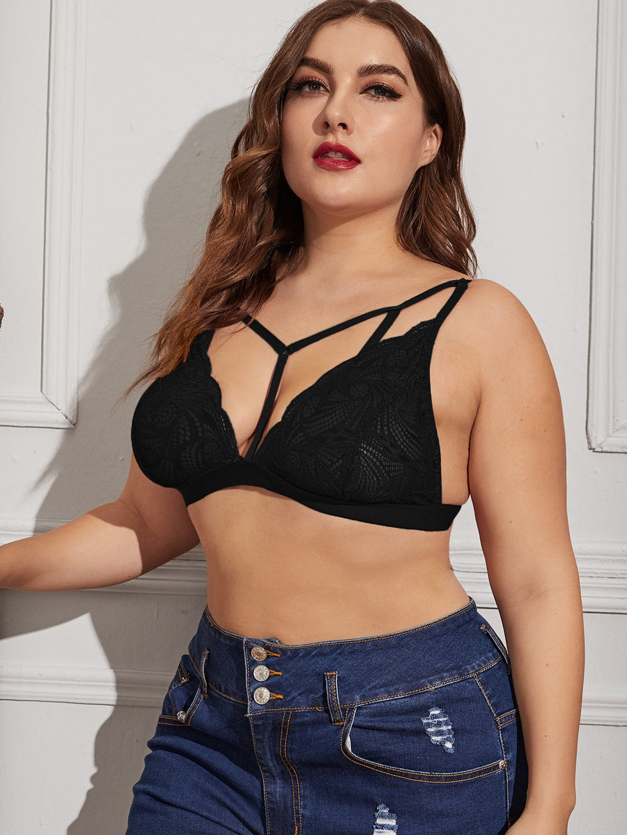 Y-Scallop Bralette