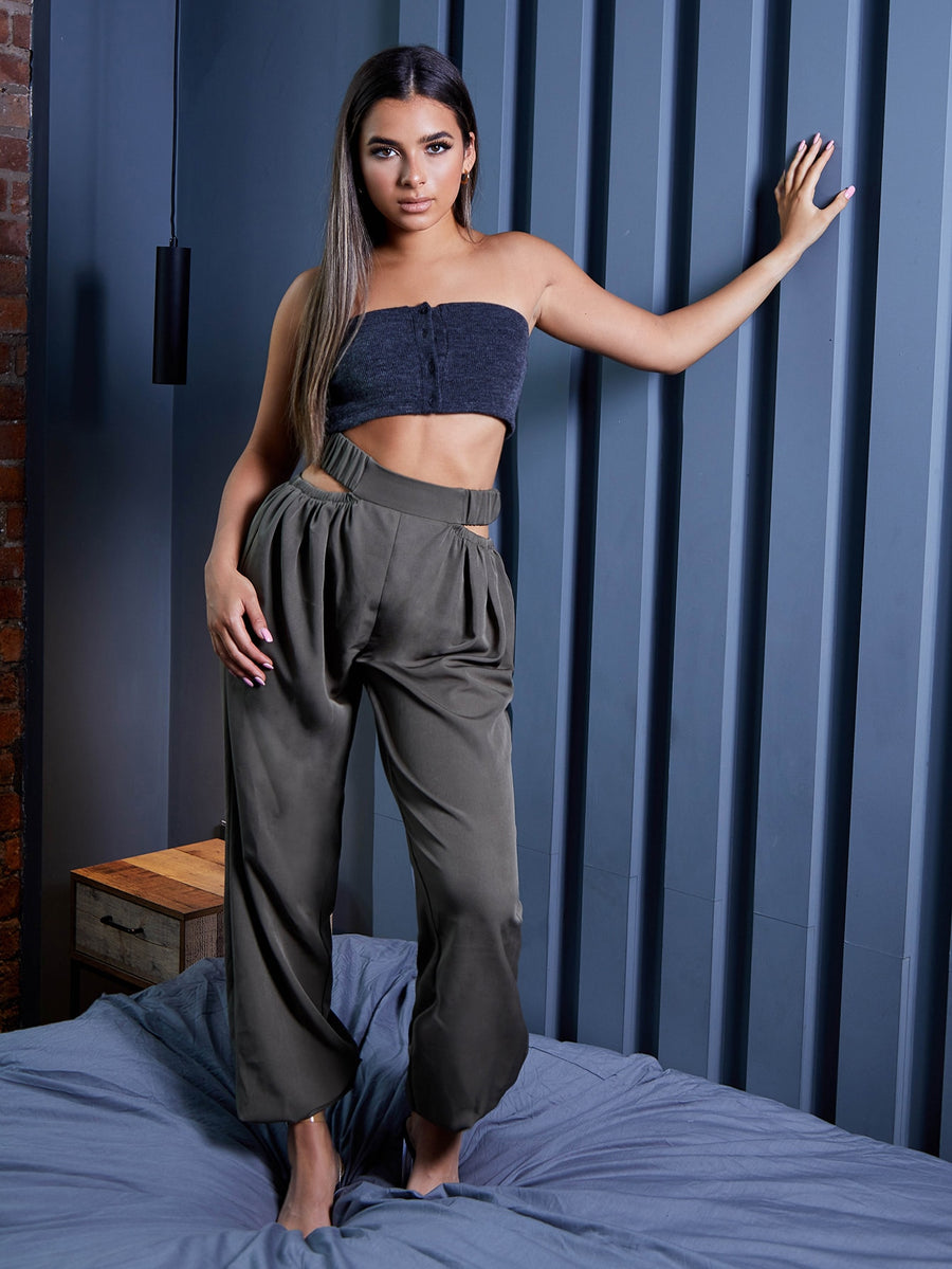 Button Blues Tube Top