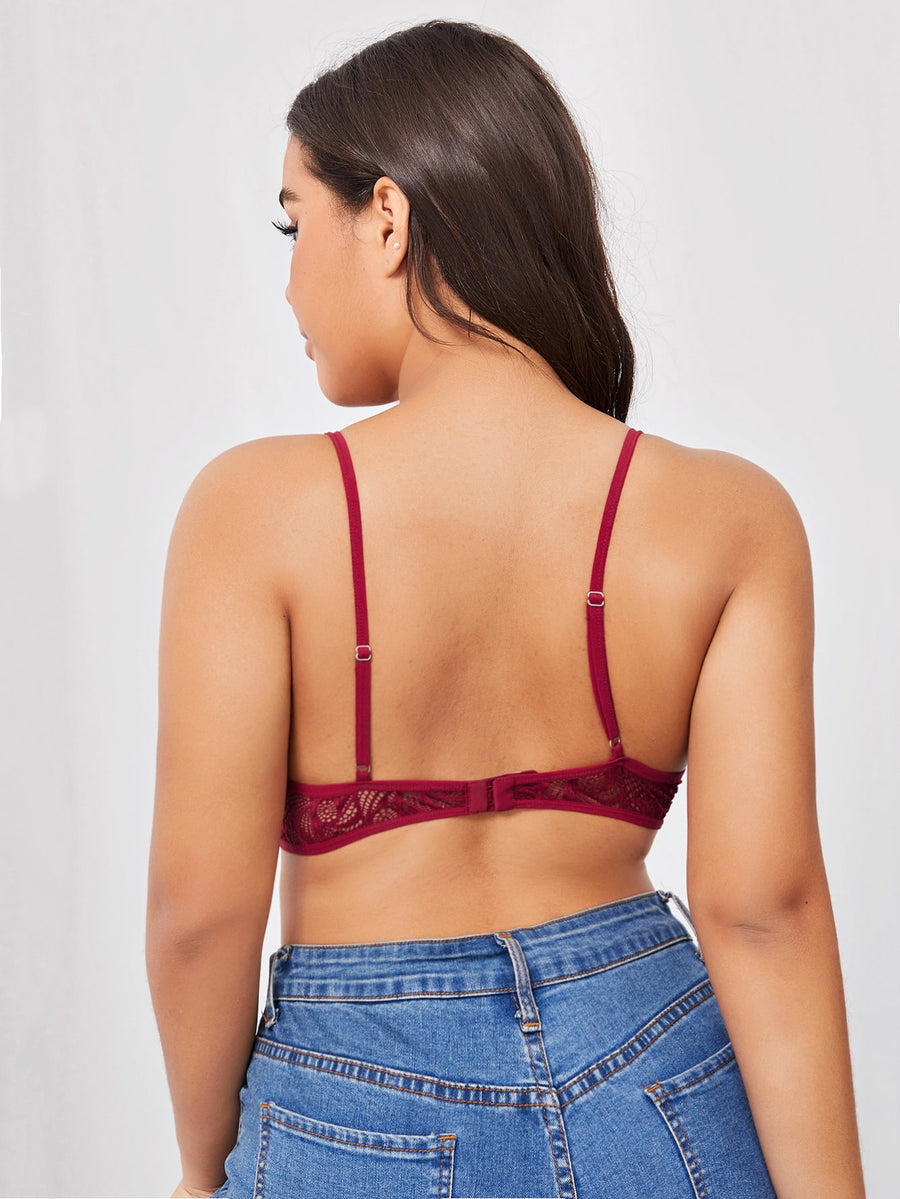 Red Scalloped Bralette