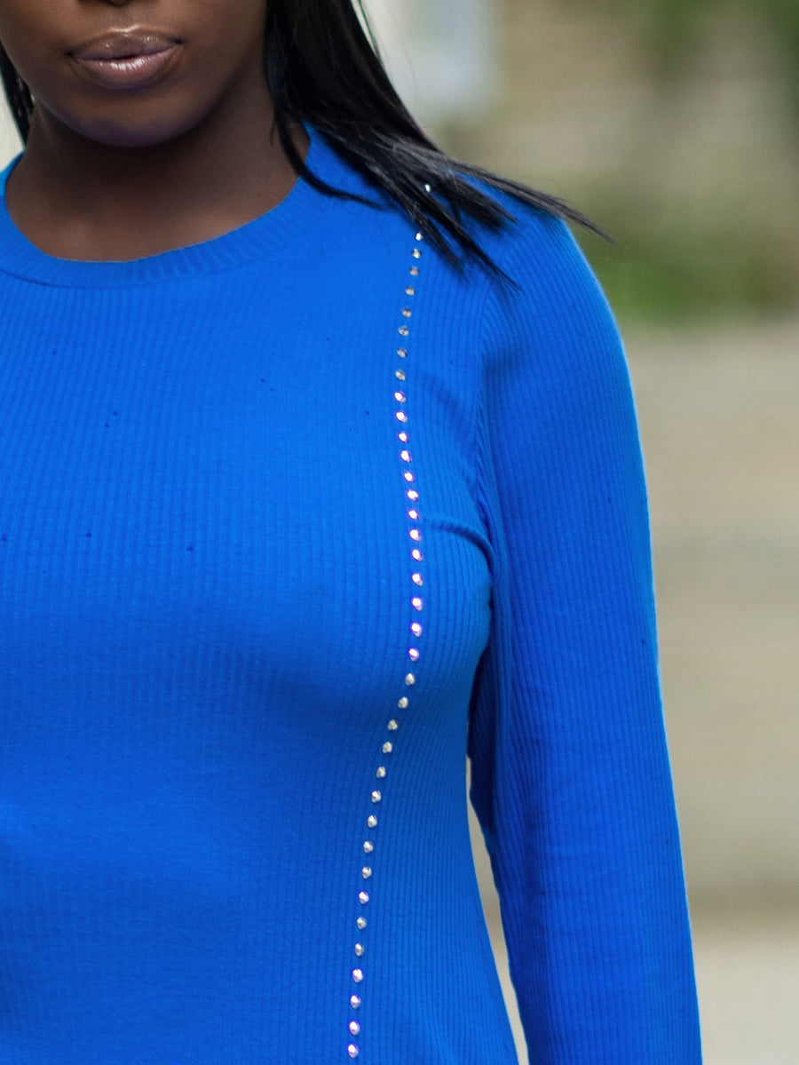 Rhinestone Blue