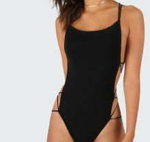 Burnt Orange Strappy Bodysuit