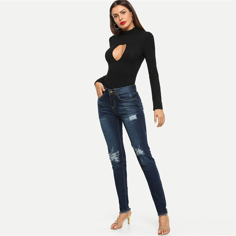 Cut Out Long Sleeve